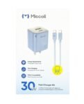 Cargador A+C 30w 1M C-C Cable Azul