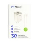 Fast Charger Kit 30w Usb C + USB A Cable Lightning a C