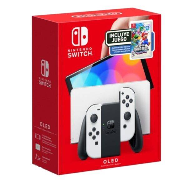 Nintendo Switch Oled + Mario Wonder Bundle HRG-S-KAASD Garantia