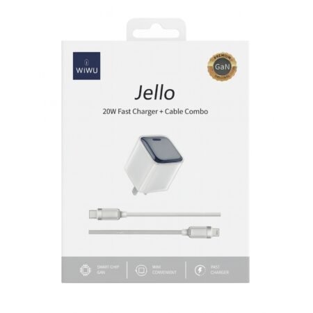 Wiwu Jello 20w Fast Charger+Cable Combo