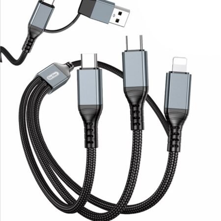 Cable Multifuncional 2 drag 3 Data Cable 100W GD-UC806 1.2M