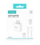 Dadu 20w PD Adapter 16 Pro max USB-C- To cable