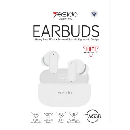 Auriculares intraaurales Bluetooth TWS38 Blanco