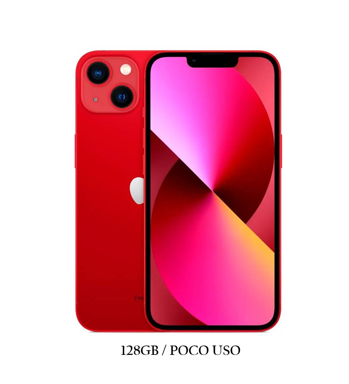 iPhone 13 128GB Red Poco Uso Chip 94% » MICELLPTY - Stock Real y