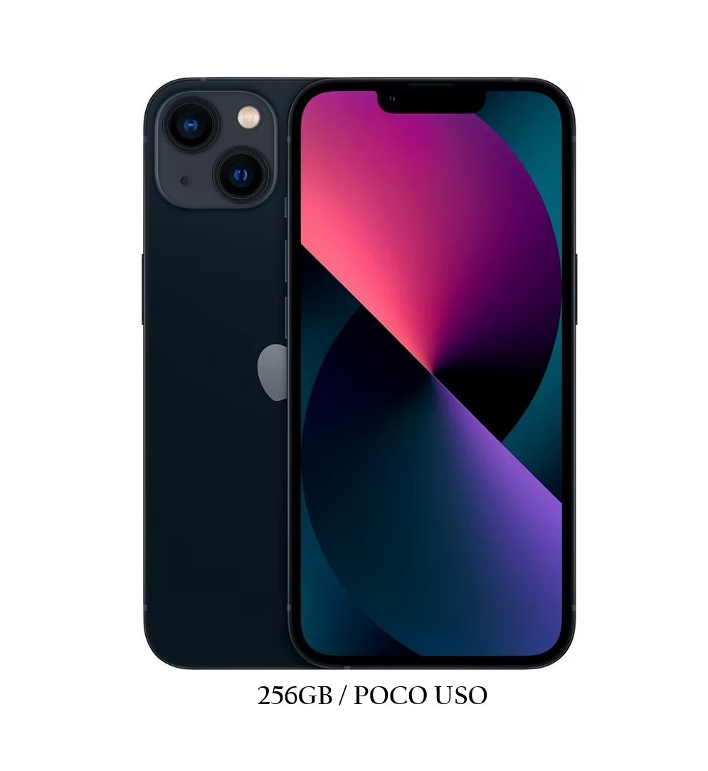 13 NEGRO PANAMA iPhone 13 256GB Azul Poco Uso Chip 94% - Imagen 1