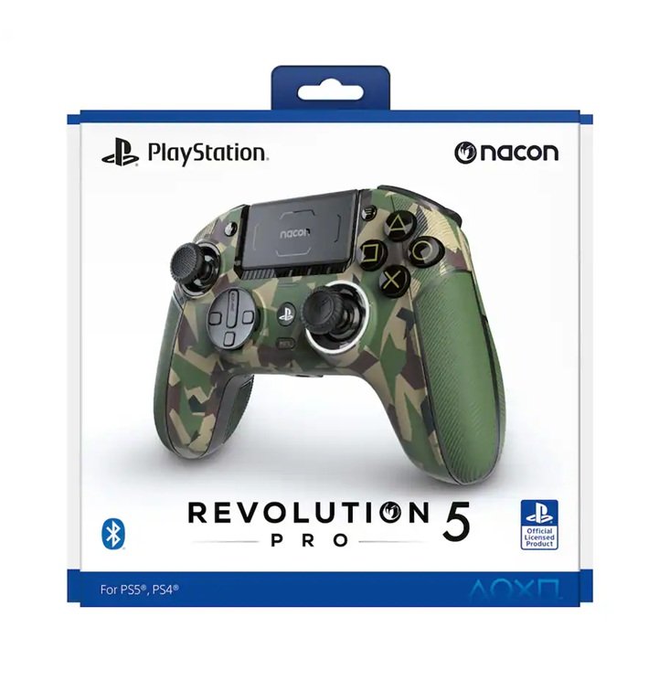 4861 Revolution 5 Pro Verde Camuflaje Nacon PS5 - Imagen 1