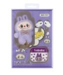 Audifono + Peluche LaBUBU Lila AH-101