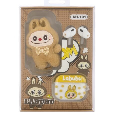 Audifono + Peluche LaBUBU Marron AH-101