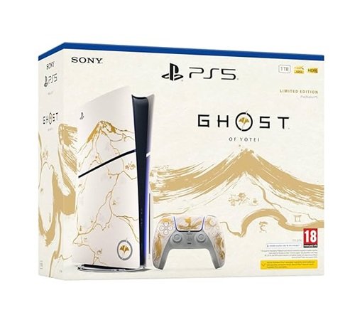 consola ghost Consola PS5 Slim Ghost of Yotei Limited Edition CFI-2015 - Imagen 1