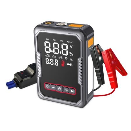 Jump Starter With Air Compressor M122B19G-008 12v Lead-Acid, 20 Jump Stars, 150PSI, 18W, Super Birght