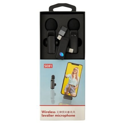 Wireless Lavalier Microphone SE81 2 Microfono Type C y Lightning