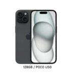 iPhone 15 128GB Negro Poco Uso 83% Esim