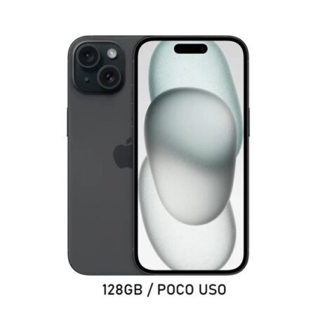 iPhone 15 128GB Negro Poco Uso 85% Chip