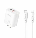 Fast Charger 20W USB A + USB C High Efficiency VQ-T13