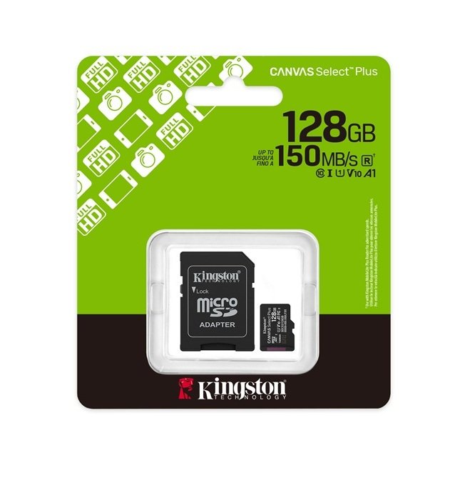 8453 Kingston Micro SD 128GB V10 Canvas Select Plus - Imagen 1