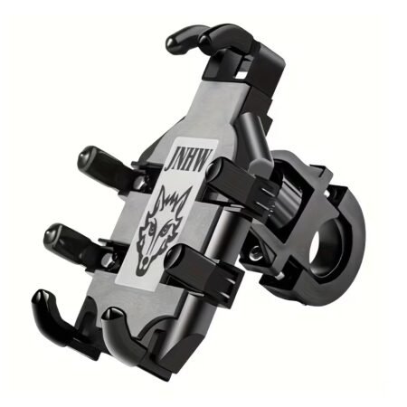 Black Motorcycle Smartphone Holder Durable Vibration