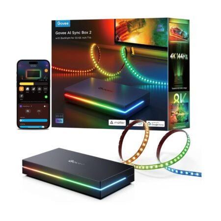 Govee AI Sync Box 2 with Backlight para 55-65 inch TVs