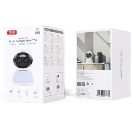 Dual Camera Monitor XO-CR15 Camera + Led Night 2 en 1 6MP