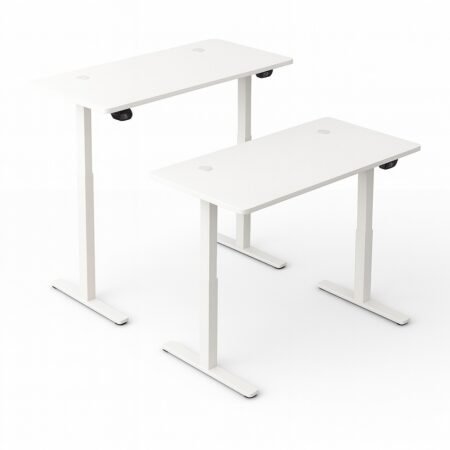 Mesa de Escritorio Gaming P-64-UD Ajustable 73-118cm White