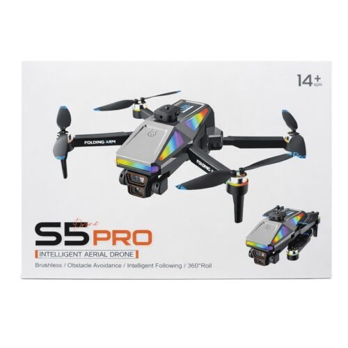 Drone S5 Pro con Luz RGB +14 Ages Black