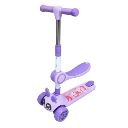 Scooter Infantil Morado 3 Ruedas Con Luz Modelo Conejita FW688