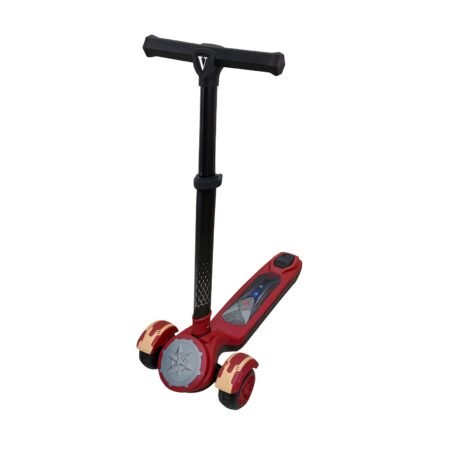 Scooter Infantil 3 Ruedas Rojo y Dorado SuperHeroe