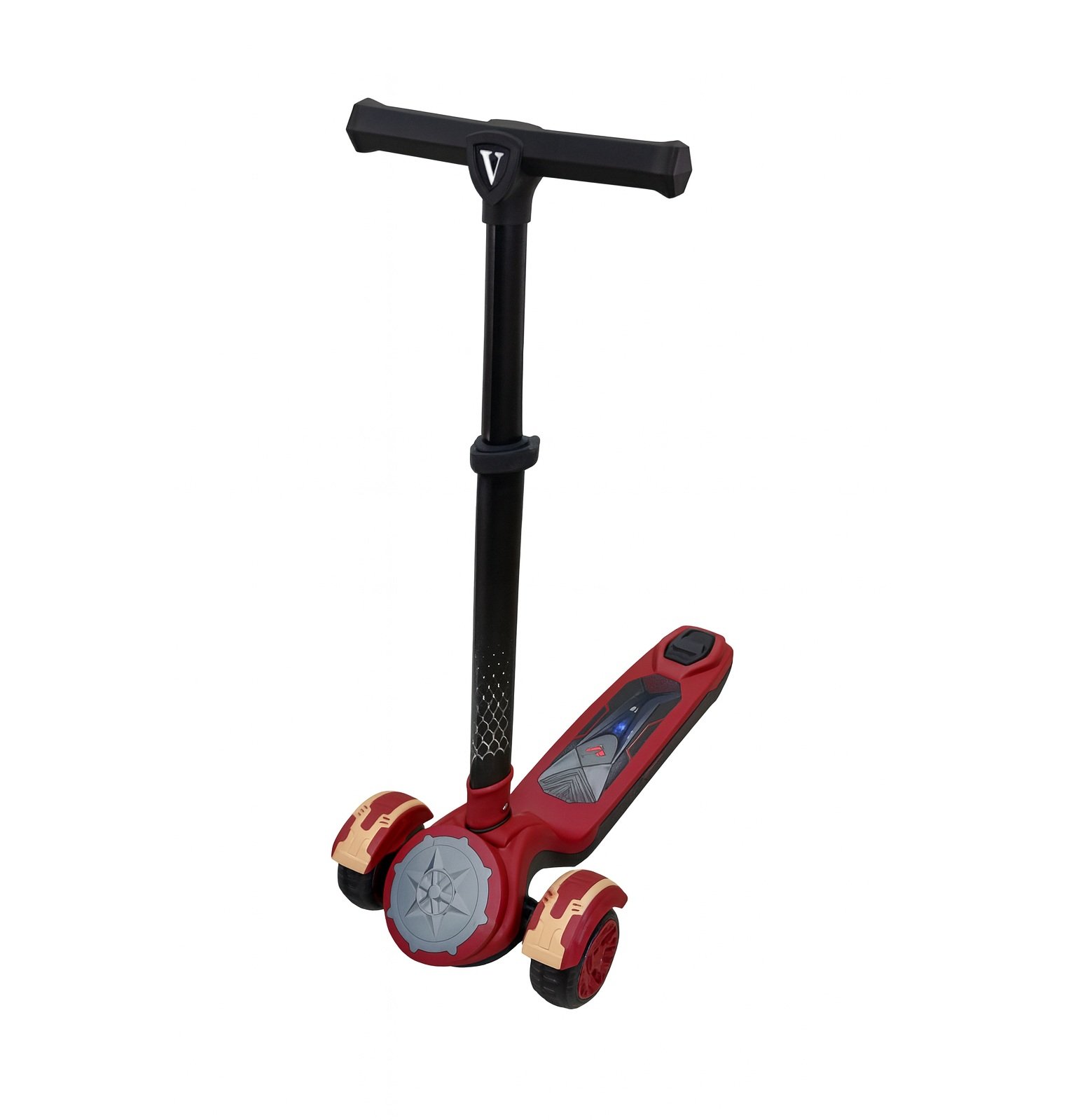 scooter infantil2 Scooter Infantil 3 Ruedas Rojo y Dorado SuperHeroe - Imagen 1