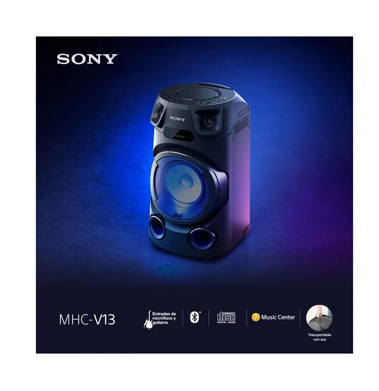v13 Torre De Sonido Bocina MHC-V13//M LA9 SONY Luces - Imagen 1