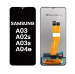 Pantalla Para Samsung A02S / A03 / A03S ORI Flexible Amarillo Negro + Instalacion