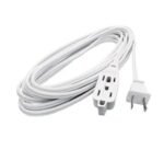 Extension Cord 3 Puertos 15FT Blanca