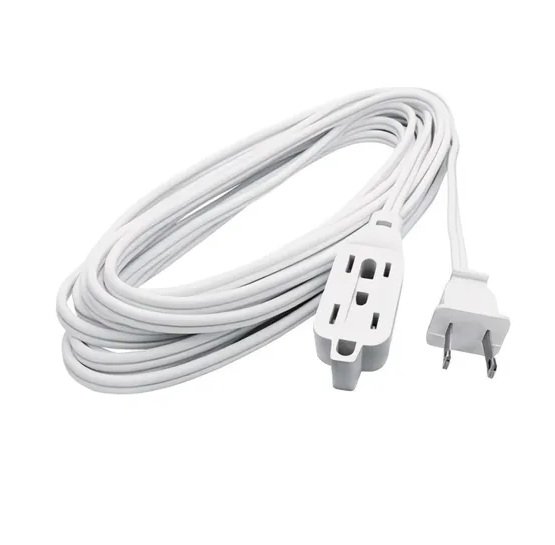 EXTENSION Extension Cord 3 Puertos 15FT Blanca - Imagen 1