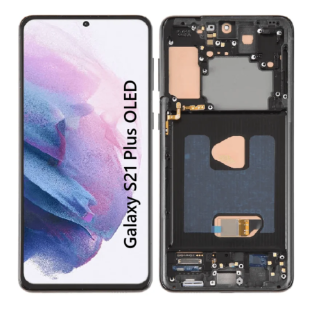 Pantalla Para Samsung S21 Plus OLED Con Marco Negro + Instalacion