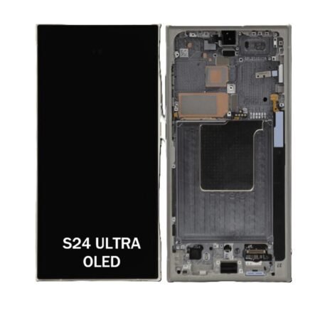 Pantalla Para Samsung S24 Ultra OLED Con Marco Negro + Instalacion