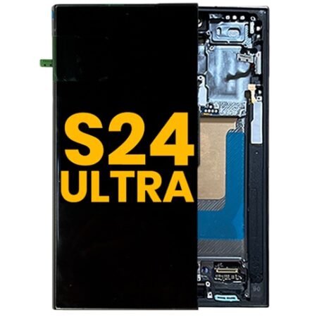 Pantalla Para Samsung S24 Ultra ORI Con Marco Negro + Instalacion