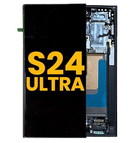 Pantalla Para Samsung S24 Ultra ORI Con Marco Negro + Instalacion