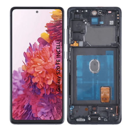 Pantalla Para Samsung S20 FE Incell Con Marco Negro / Silver / Azul + Instalacion