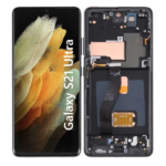 Pantalla Para Samsung S21 Ultra ORI Con Marco Negro / Silver + Instalacion