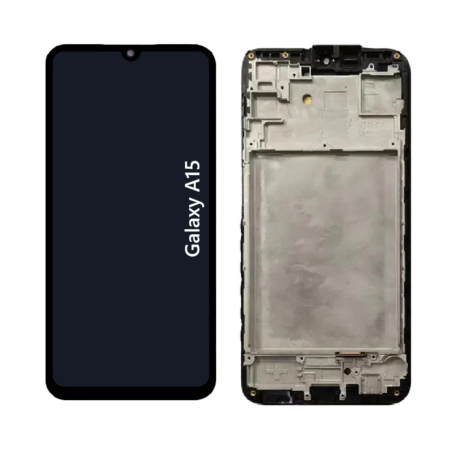 Pantalla Para Samsung A15 ORI Con Marco Negro + Instalacion