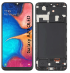 Pantalla Para Samsung A20 OLED Con Marco Negro + Instalacion