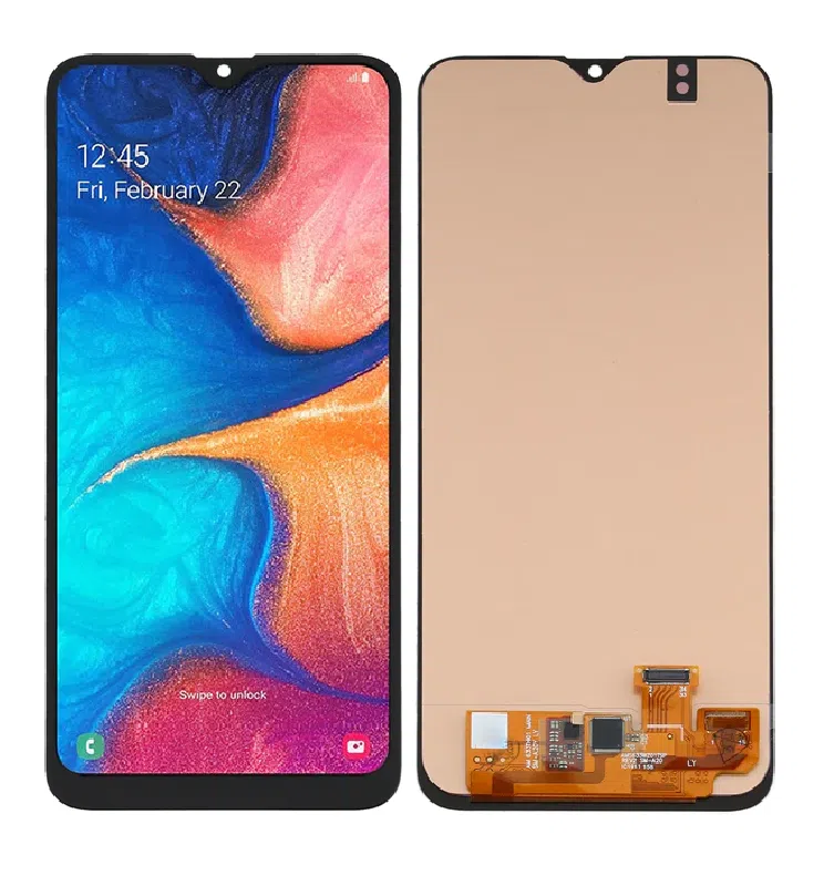 samsung a20 sin marco Pantalla Para Samsung A20 INCELL Negro + Instalacion - Imagen 1