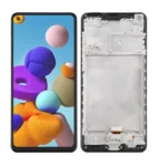 Pantalla Para Samsung A21S ORI Con Marco Negro + Instalacion