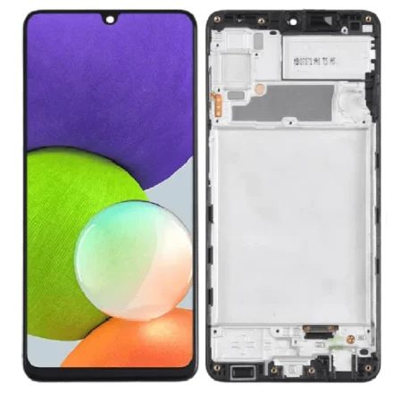 Pantalla Para Samsung A22 4G INCELL Con Marco Negro + Instalacion