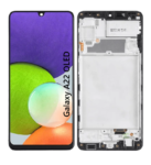 Pantalla Para Samsung A22 4G OLED Con Marco Negro + Instalacion