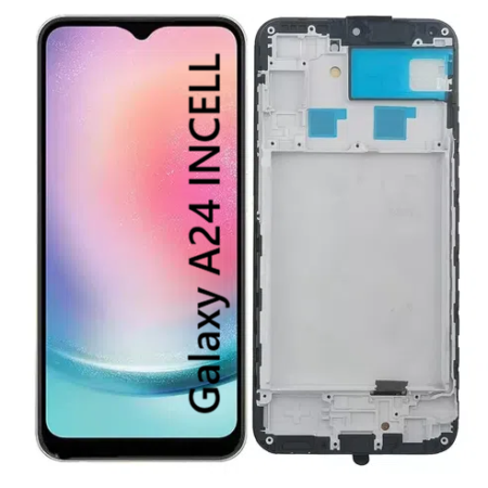 Pantalla Para Samsung A24 INCELL Con Marco Negro + Instalacion
