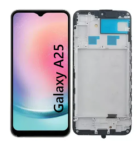 Pantalla Para Samsung A25 ORI Con Marco Negro + Instalacion