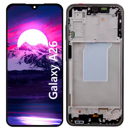 Pantalla Para Samsung A26 ORI Con Marco Negro + Instalacion