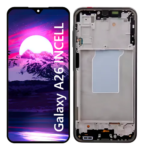 Pantalla Para Samsung A26 INCELL Con Marco Negro + Instalacion