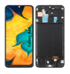 Pantalla Para Samsung A30 ORI Con Marco Negro + Instalacion