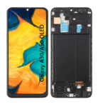 Pantalla Para Samsung A30 / A50 OLED Con Marco Negro + Instalacion