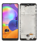 Pantalla Para Samsung A31 ORI Con Marco Negro + Instalacion